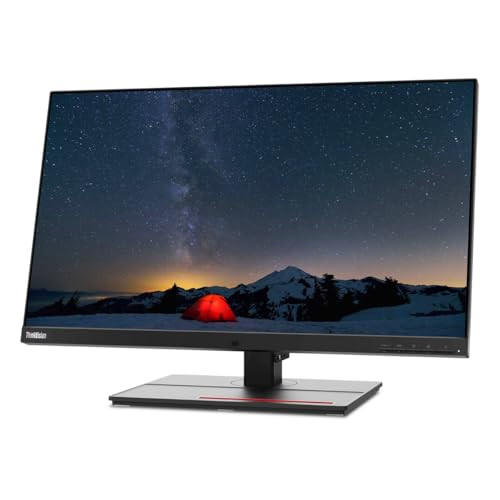 LENOVO THINKVISION P27U-20 27" 4K UHD WLED LCD MONITOR -17.2-17.4 lbs-RARE BLACK