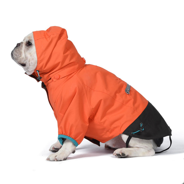 ORVIS DOG ALL SEASON TREKKER 3-IN-1 COAT FOR DOGS, SIZE LARGE, 042024 - ORANGE