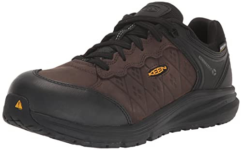 KEEN UTILITY MEN'S VISTA ENERGY+ LEATHER - SIZE 9.5 (EU 42.5) - COFFEE-BEAN