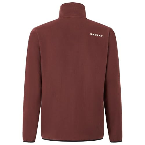 OAKLEY MEN'S ALPINE FULL ZIP SWEATSHIRT - SIZE S SMALL - GRENACHE New