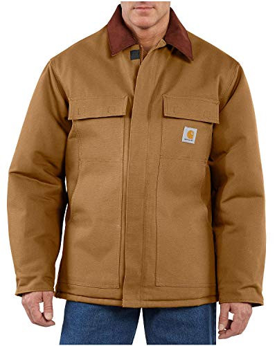 0C0003 Carhartt Men's LOOSE FIT DUCK INSULATED C003 Coat MEN 3XL Brown New