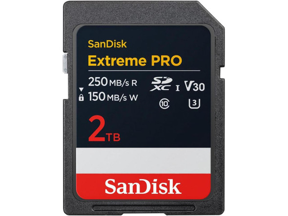 SanDisk Extreme Pro 2TB Secure Digital Extended Capacity (SDXC) Memory Card