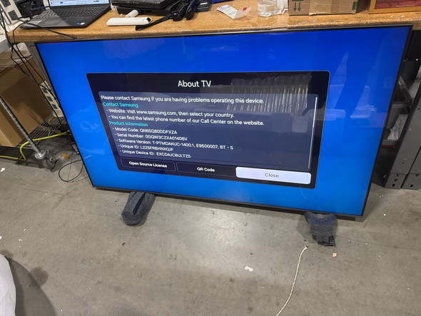 SAMSUNG 65" QN65Q80DDFXZA CLASS QLED 4K Q80DD - BLACK