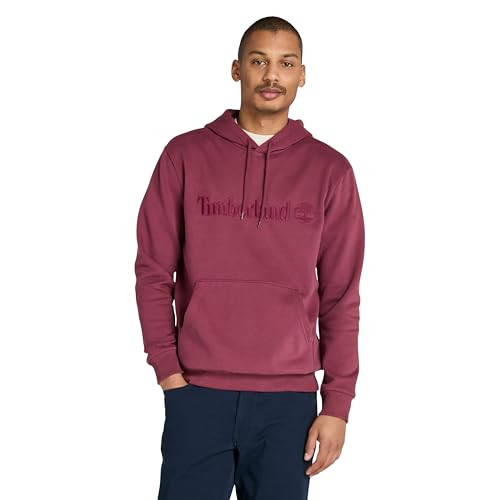 TB0A6VFJ648 TIMBERLAND MEN'S HAMPTON HOODIE SIZE MEN 2XL BURGUNDY New