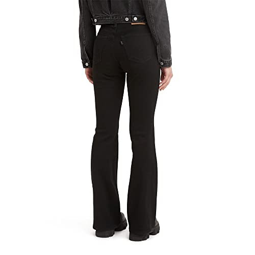 A34100007 LEVI'S WOMEN 726 HIGH RISE FLARE SOFT BLACK SIZE 34 X 32 New