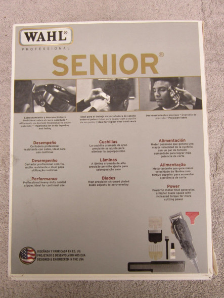 WAHL PROFESSIONAL SENIOR 5 STAR SERIES CORDED HAIR CLIPPERS - BLACK & CHROME