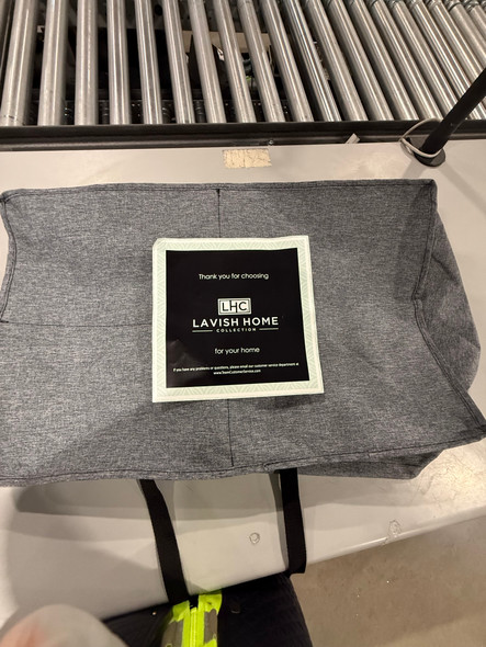 LHC LAVISH HOME COLLECTIONS 5 POCKET ORGANIZER - GRAY