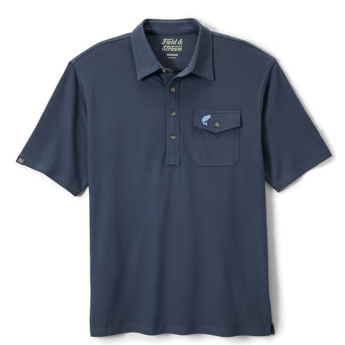 2038-3807-522 FIELD & STREAM MEN'S FLYING BIRDIE POLO NAVY BLUE 2XL NEW New
