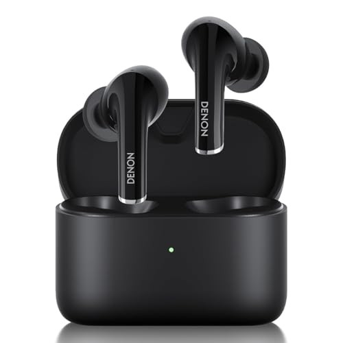 DENON AH-C830NCW ACTIVE NOISE CANCELLING EARBUDS WITH (3) MICS - BLACK New