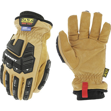 DURAHIDE CUT-RESISTANT GLOVES: ANSI CUT A9, LEATHER SIZE 2XL - BROWN