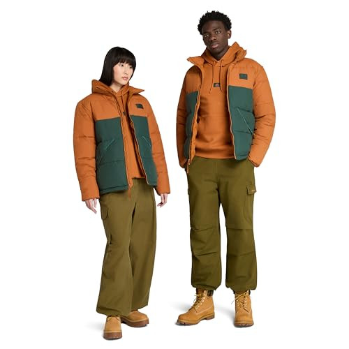 TIMBERLAND MEN'S SILICON BADGE SYNTHETIC INSULATED PUFFER JACKET - SIZE: MEN 2XL New