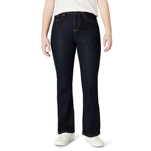 AMAZON ESSENTIALS GIRLS' HIGH STRETCH HIGH-RISE FLARE JEANS WOMEN 10 RINSE New