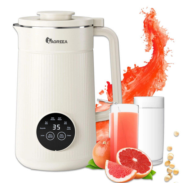 IAGREEA Nut Milk Maker Machine, 35 oz Soy Milk Maker HB-B10KW1 - WHITE