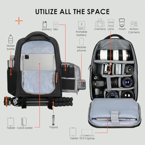 TARION CAMERA BACKPACK FOR PHOTOGRAPHERS COMPACT CAMERA BAG - TB-04 BLACK New