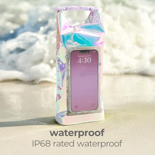 CASE-MATE SOAP BUBBLE MINI IP68 WATERPROOF BUCKET BAG-IRIDESCENT New
