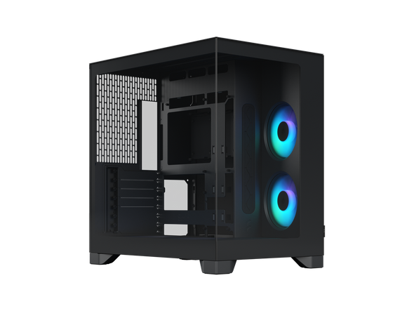Fractal Design Pop 2 Vision Black RGB - Dual-Chamber PC Gaming Case - Front and