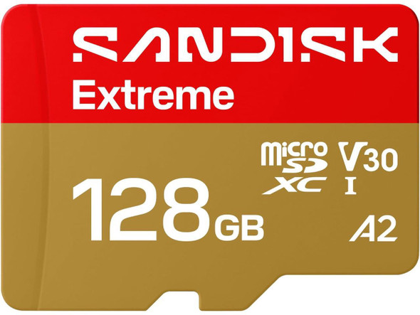 SanDisk Extreme 128GB MicroSD Memory Card Model SDSQXH9-128G-GZ6MA