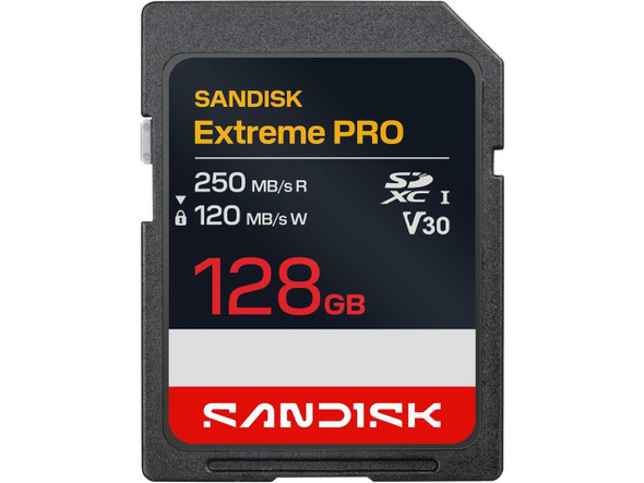 SanDisk Extreme Pro 128GB Secure Digital Extended Capacity (SDXC) Memory Card