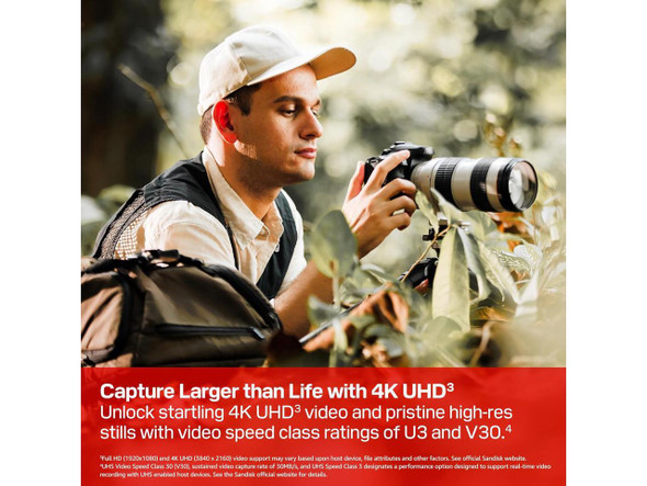 SanDisk Extreme Pro 128GB Secure Digital Extended Capacity (SDXC) Memory Card