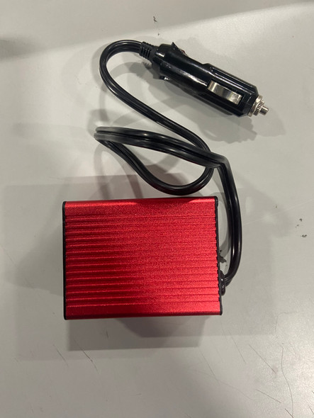 UEIUA 150W CAR POWER INVERTER 12V DC TO 110V AC CONVERTER VEHICLE ADAPTER - RED