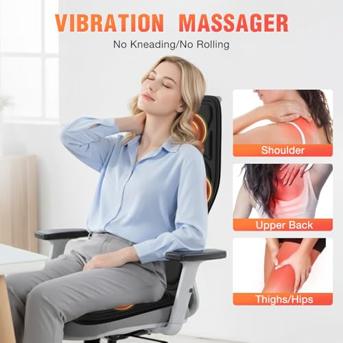 KNONNETD BACK MASSAGER, HEAT, LUMBAR TRACTION, 8, FE-8308 - BLACK