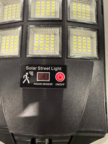GENERIC SOLAR STREET LIGHT WITH RADAR SENSOR - BLACK