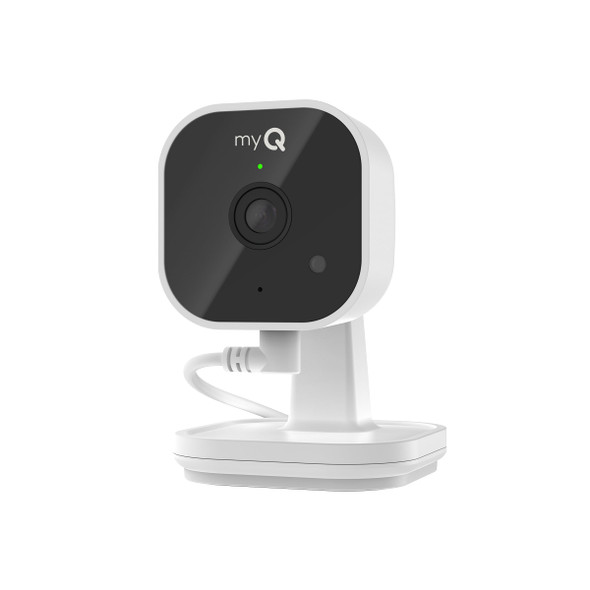 CHAMBERLAIN MYQ INDOOR PLUG-IN SECURITY CAMERA GEN 2 2K WI-FI CAMERA - WHITE