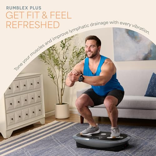 Lifepro Rumblex Plus/Pro 4D Vibration Plate, 7 Modes, 60 Speed, LP-RMXPLS-GRY