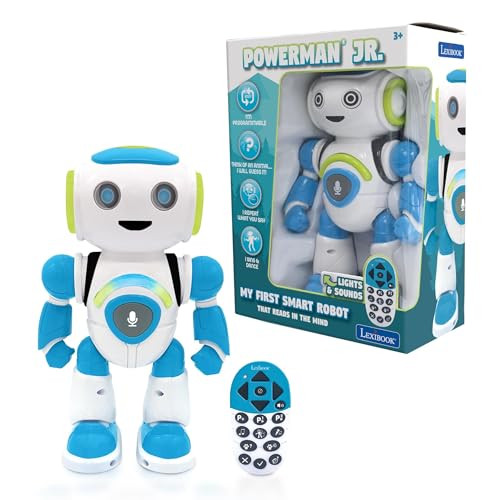 LEXIBOOK POWERMAN JR. SMART INTERACTIVE TOY ROBOT, ROB20EN - GREEN/BLUE