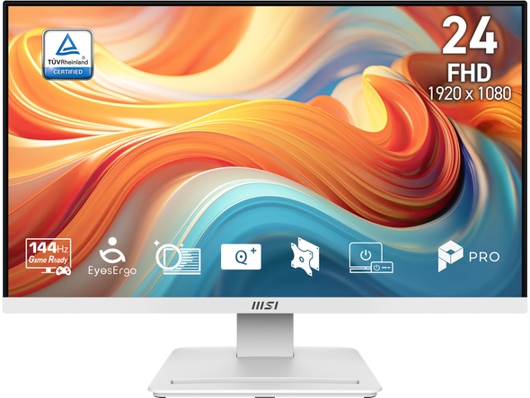 MSI 24 inch Full HD 144Hz AMD FreeSync 1ms White FHD Computer Monitor for both