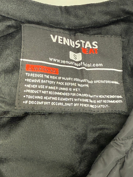 VENUSTAS HEATED PUFFER VEST WITH BATTERY PACK, 7.4V - SIZE: WOMEN S - BLACK