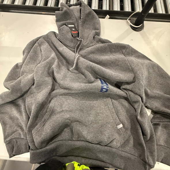 FLOOSE CHARCOAL FLEECE HOODIE, SIZE 2XL - GRAY CHARCOAL New