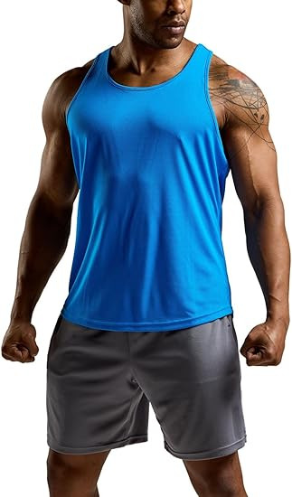 ATHLIO DRI-FIT SLEEVELESS MUSCLE TRAINING 3 PACK SIZE: XL - ORANGE SKY NEON New