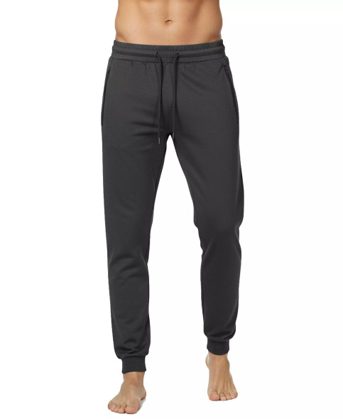 BLU ROCK MEN'S SLIM-FIT TECH JOGGERS ZIPPER POCKETS SWEATPANTS- SIZE: XL - BLACK New