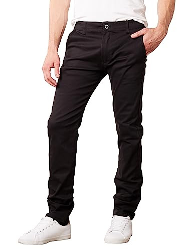 S/MSTP-800KK/38 Galaxy by Harvic Mens Slim Fit Cotton Stretch Chino Timber 38x30