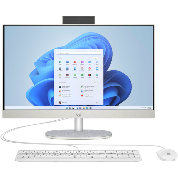 HP 24-CR 23.8" FHD AIO, Intel Core Ultra 5 125U, 8GB, 512GB SSD W11H, White