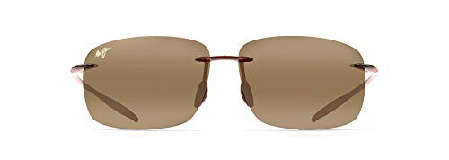 MAUI JIM BREAKWALL POLARIZED RIMLESS SUNGLASSES ROOTBEER/HCL BRONZE