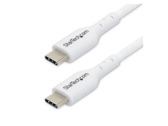 StarTech 1m (3.3ft) White USB-C Charging Cable, USB C Cable, USB 2.0 Type-C