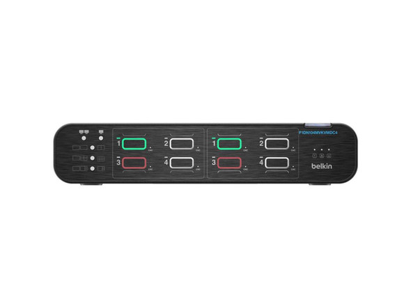 Belkin 4:2 DisplayPort MultiClave Secure KVM Switch with CAC - 4K - 3840x2160 -