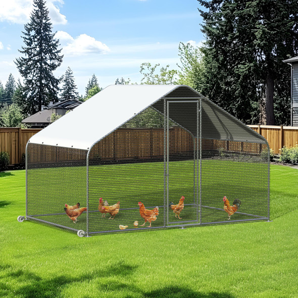 PETSTUFF PETS TUFF CHICKEN CHALET CHICKEN COOP FOR CHICKENS, DUCKS 124”X81”X79” New