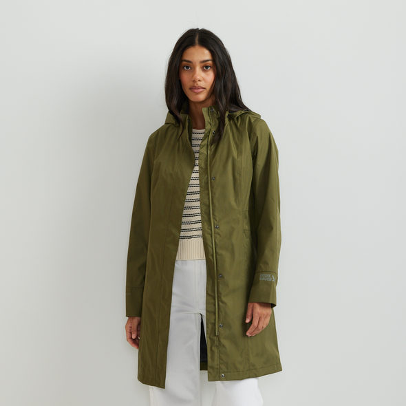 EDDIE BAUER GIRL ON THE GO WATERPROOF TRENCH COAT SIZE: WOMEN REGULAR M - ALDER New