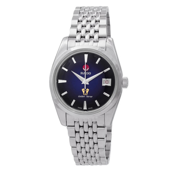 RADO GOLDEN HORSE AUTOMATIC BLUE DIAL WATCH VINTAGE 1957 HOMAGE - SILVER/BLUE