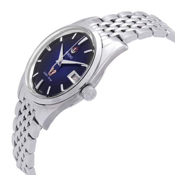 RADO GOLDEN HORSE AUTOMATIC BLUE DIAL WATCH VINTAGE 1957 HOMAGE - SILVER/BLUE