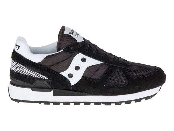 SAUCONY ORIGINALS SHADOW ORIGINAL - SIZE: MEN 6 - BLACK/WHITE