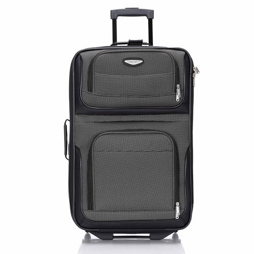 TRAVEL SELECT AMSTERDAM SOFTSIDE EXPANDABLE LUGGAGE, 4-PIECE SET - GRAY BLK New