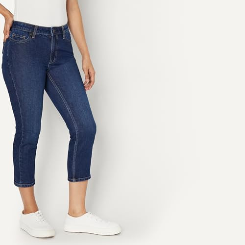 AMAZON ESSENTIAL WOMEN 4 DARK SHADOW WASH CAPRI JEAN - DEFECTIVE LCD SCREEN New