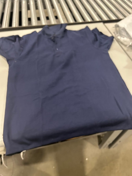 GALAXY BY HARVIC SHORT SLEEVE POLO - SIZE: MEN XL - NAVY