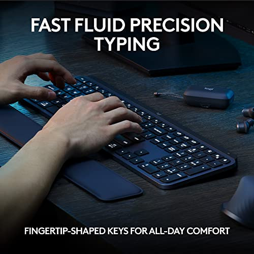 LOGITECH MX KEYS S WIRELESS KEYBOARD LOW PROFILE 920-011558 - GRAPHITE