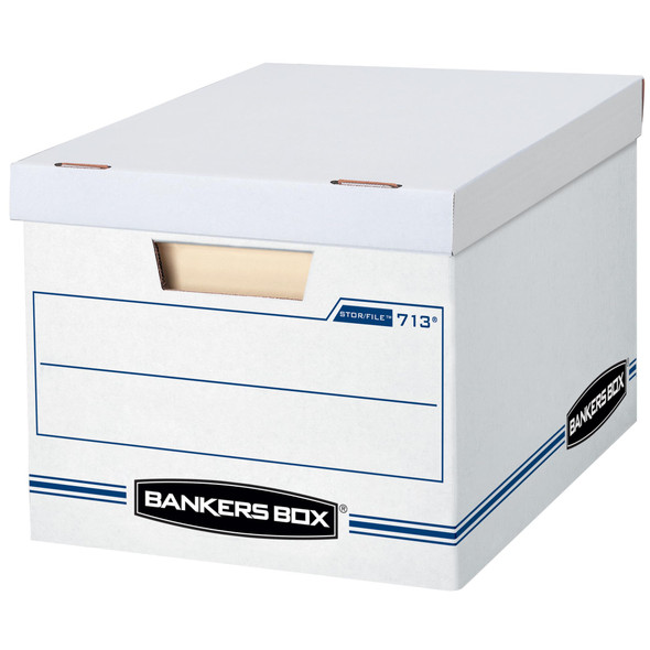 BANKERS BOX BASIC DUTY FILE STORAGE BOXES LIDS LETTER/LEGAL (0071303) - WHITE New