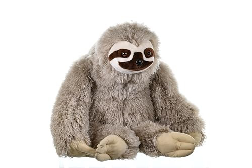 WILD REPUBLIC JUMBO SLOTH PLUSH GIANT STUFFED ANIMAL PLUSH TOY - 30 BROWN BEIGE New